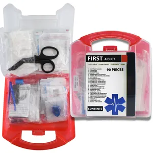 Anthrive Custom First Aid Equipments Portable Waterproof Plastic Box Survival Emergency Travel Car First Aid Kit For Workplace