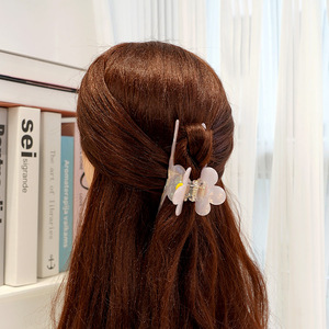 Pinza de Pelo con Diseño de Flor Rosa 3D Estilo Coreano, Pinza de Acetato Personalizada, Venta al por Mayor de Accesorios para el Cabello de Alta Calidad - Product Image 6