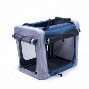 Factory Supply Customization Petsfit Sturdy Wire Frame Foldable Travel Soft <b>Collapsible</b> Pet <b>Crate</b> - Product Image 1