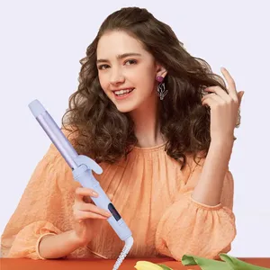 Ferro Arricciacapelli Automatico Professionale con Display LCD, Temperatura Regolabile, Ceramica PTC, Rotazione Automatica da 28mm - Product Image 3