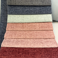Tissu d'ameublement en velours neige bicolore tricoté chaîne uni imprimé pour canapé, vente en gros, offre spéciale, pour textiles de maison
