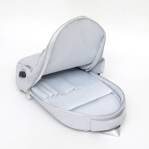 Sac à dos d'ordinateur de loisirs haut de gamme avec logo personnalisé, antivol, en nylon imperméable, sac d'école, sac à dos pour ordinateur portable avec USB - Product Image 4