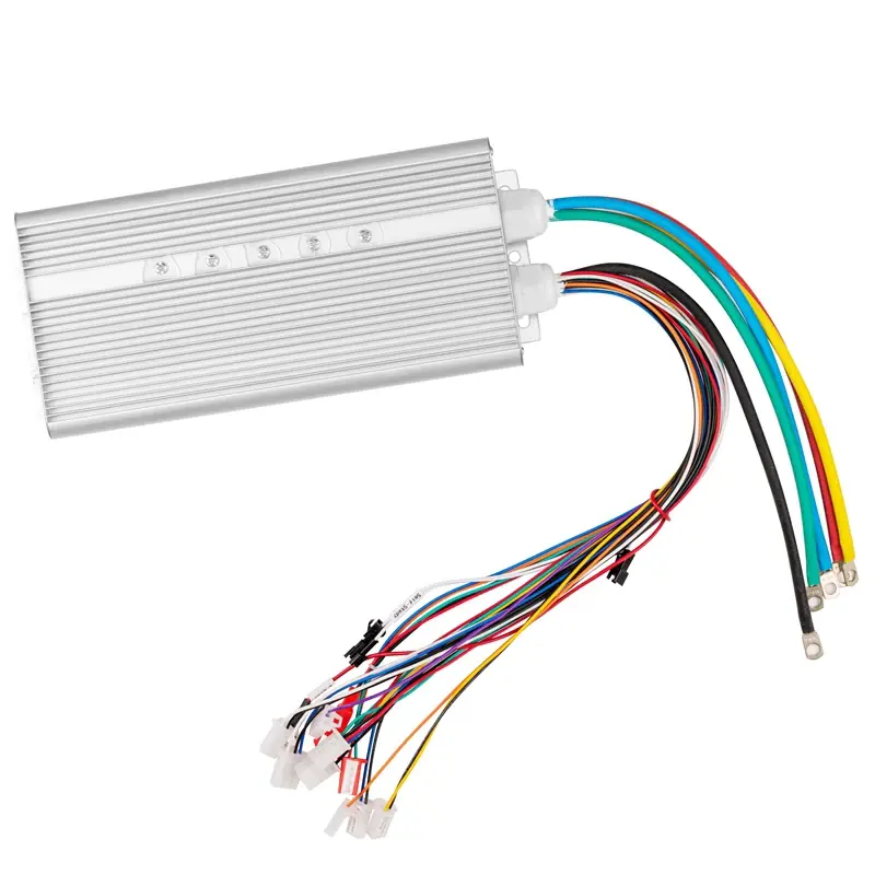 Contrôleur de vitesse moteur sans balais 72V 96V 5000W 100A 36Mosfet Phase 120 degrés avec capteur Hall pour vélo électrique voiture moto