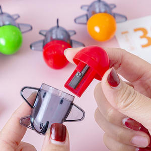 ที่เหลาดินสอพลาสติกรูปจรวดขนาดเล็กสำหรับห้องเรียนที่เหลาดินสอรูปจรวดของเล่นพลาสติก - Product Image 5