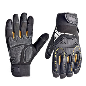 Gants de conduite noirs doublés de polaire coupe-vent pour vélo électrique, moto, sport, adulte, unisexe - Product Image 1