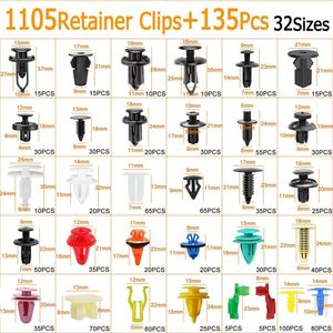 Kit de clips de sujeción para automóviles, 1105 piezas, 32 tamaños, sujetadores universales para reparación y reemplazo de parachoques de automóviles, pernos de expansión de plástico - Product Image 2