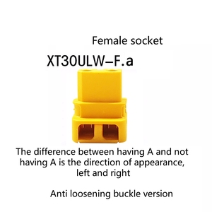 XT30APW-M ขั้วต่อแนวนอนแบบตัวผู้ 20A ชุบทองกระแสไฟสูงปลั๊กโมเดลเครื่องบิน XT30UW-F ปลั๊กบัดกรีตัวเมีย UPB PCB - Product Image 4