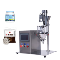 Machines de remplissage de haute précision 0.1g 0.5g 1g 5g 50g flacon sec protéine farine épices lait en poudre tarière vis dosage Machine de remplissage