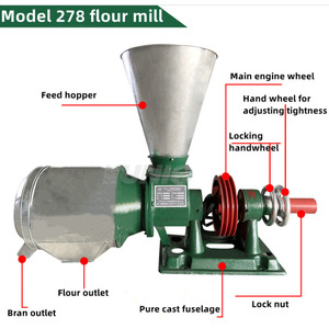 Machine d'écrasement de <span class=keywords><strong>farine</strong></span> de grain à grande vitesse broyeur de riz/maïs/céréales/moulin à <span class=keywords><strong>farine</strong></span>/machine de concassage pour le commerce - Product Image 3