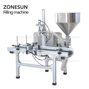 ZONESUN ZS-DTGT900P ماكينة التقاط ووضع مكتبية أتوماتيكية واحدة الغوص رئيس الدوار مضخة الغذاء المربى التجميل كريم ماكينة تعبئة معجون - Product Image 4