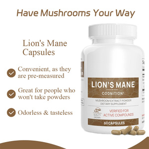 Nhà máy cung cấp râu răng nấm sư tử của bờm hericium cấp thực phẩm Viên nang cho não hỗ trợ bán buôn bổ sung - Product Image 3