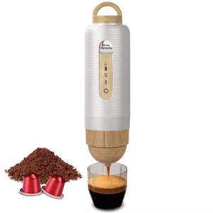 Machine à expresso portable 9600 mAh, 20 bars, cafetière électrique pour voiture avec fonction auto-chauffante, cafetière 2-en-1 pour capsules et poudre - Product Image 6