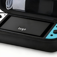 Étui de transport rigide en EVA imperméable pour console Nintendo avec 20 emplacements pour jeux, pochette portable et adaptateur