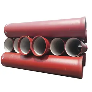 DI pipe DN150 DN350 DN600 bitume vernice duttile ghisa tubo pn25 bsen 545 DCI tubo C25 C30 C40