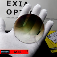EXIA M2B 1,61 Gafas de sol Lentes Marrón Gradiente Revestimiento verde SHMC Lente antiimpacto UV400