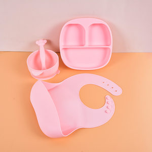 Ensemble de boîte cadeau pour nouveau-né, ensemble de vaisselle pour bébé de qualité alimentaire, bavoir fourchette cuillère, qualité supérieure, pièces - Product Image 5