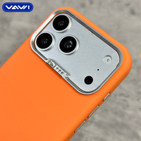 Funda Magnética de Silicona Antideslizante VAWI S124 Wave Point para iPhone 18 17 16 Pro Max con Forro Interior Antigolpes y Suave