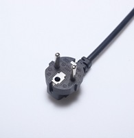 Cable de alimentación resistente al calor con enchufe europeo de 2 pines a acoplador plano de 2 orificios, compatible con vaporizador de ropa de Filipinas, cable de repuesto