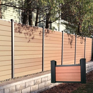 Balcon en aluminium pour l'extérieur 8 pieds WPC Stockade Panneau de clôture composite en <span class=keywords><strong>bois</strong></span> et plastique Clôture à lattes WPC - Product Image 3