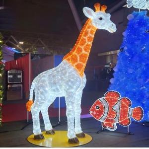 Lumières <span class=keywords><strong>de</strong></span> décoration extérieures pour <span class=keywords><strong>la</strong></span> rue, cadre en fer, motif 3D, grande sculpture d'animal lapin en LED, <span class=keywords><strong>paysage</strong></span>, IP65 - Product Image 5