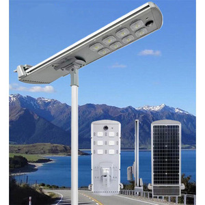 ไฟถนนโซลาร์เซลล์ LED 60W คุณภาพสูง 2000W สำหรับภายนอกอาคาร มาตรฐาน IP65 ผลิตจากวัสดุ ABS และอะลูมิเนียม พร้อมระบบทำความสะอาดอัตโนมัติ เหมาะสำหรับถนน - Product Image 1