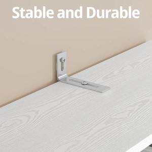 Moderno Mobile Espositore Bianco in Legno a 3 Ripiani con Anta e 3 Cassetti - Product Image 6