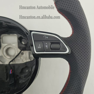 Volante Deportivo de Fibra de Carbono y Cuero Perforado para Audi A3 A4L A5 A6L A7 Q3 Q5, en Oferta - Product Image 6