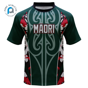 Maillot Rugby Maori PURE Sublimation Personnalisé 100% Polyester Tatouage Chemise Rugby Respirant Maillot Rugby League - Product Image 1