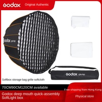 Godox QR-P70 P90 P120 Boîte à lumière rapide à monter, diffuseur externe pour accessoires de studio photo parabolique profond