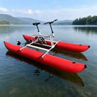 Bateaux à pédales gonflables flottants de 9,8 pieds, stables et faciles à utiliser, vente en gros pour lacs, rivières, mers et centres de villégiature