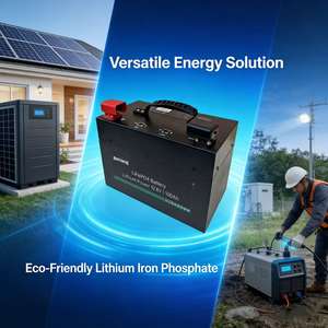 Ветро- и влагостойкий литий-железо-фосфатный аккумулятор 12,8 В 100 Ач для автодомов, с BMS, настраиваемое напряжение/емкость - Product Image 4