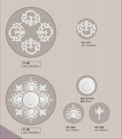 Y-04 Guanyu Haute Qualité Style Français Installation Rapide PU Plafond Roses Écologique Polyuréthane Sûr pour Hôtels Paintable