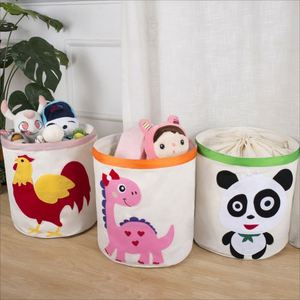 Collapsible <b>Canvas</b> Storage Basket Toy Bin Organizer for Kids Playroom Clothes Children Books Stuffed <b>Animal</b> - Product Image 6