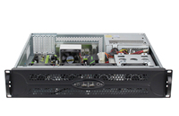 Chasis de Servidor TOP2U390 2U de 390 mm de Profundidad, Compatible con Placa Base M-ATX, 2 Bahías para Discos Duros de 3.5'', 4 Ranuras PCIe, 2 Puertos USB 2.0 para LOTetc.