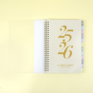 Custom Logo Acceptable A5 Gold Spiral Weekly Monthly Manifestation <b>Goal</b> Diary Journal Notebook Agenda <b>Planner</b> Custom Printing - Product Image 2