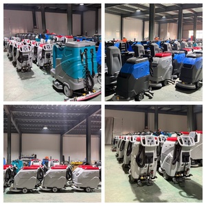 Industrial Commercial Battery Powered Floor Scrubber Automatic Warehouse Concrete <b>Walk</b> Behind Floor Scrubber <b>Machine</b> - Product Image 5