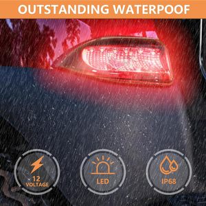 Kit de Luces Traseras LED de 12V y 3 Cables para Carrito de Golf, Reemplazo de Luces Traseras para Club Car Precedent 2004 y <span class=keywords><strong>Tempo</strong></span> 2018 OE 102528901 102579001 - Product Image 3
