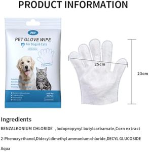 Gants OEM personnalisables, écologiques, non tissés, éliminant les odeurs, sans lavage, lingettes nettoyantes sans lavage, marque privée, toilettage pour chiens et chats - Product Image 3