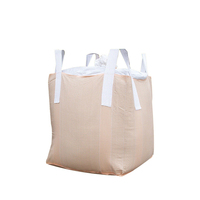 Sacs Jumbo Antistatiques en Plastique PP 100% à Prix d'Usine, 1 Sac de Vrac à Remplissage par le Haut avec Jupe et Fond Plat et Cloison FIBC