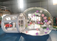 Tente bulle igloo gonflable personnalisée en gros, dôme transparent, maison bulle gonflable, ballons gonflables
