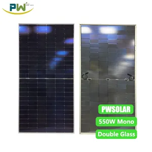 500W 550 Watt 570W Solar Panel Price Mono Panel Solar Air Conditioner 144 Cells/Air Cells Double Glass Bifacial