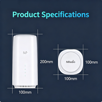 Router CPE WiFi6 5G Hongheng C8-618, Unisoc V510, Módem con Doble Tarjeta Nano SIM, 4 Puertos Gigabit, Gateway Inalámbrico para Hogar y Oficina