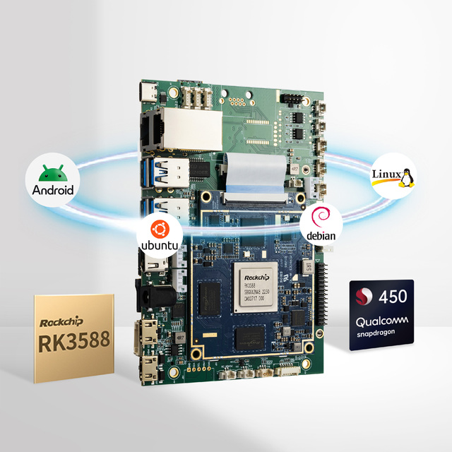 IoT Linux AI Main Mother Board Double Channel Android Image Processing Project Motherboard Serial for Industrial Grade PC HMI