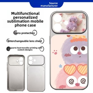 <span class=keywords><strong>Cover</strong></span> Protettiva Multifunzionale per <span class=keywords><strong>iPhone</strong></span> 17 Nuovo Stile con Anello e Foro Preciso per Fotocamera, Personalizzabile tramite Sublimazione a Caldo - Product Image 1