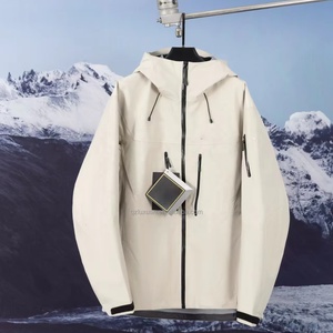 Chaqueta con Capucha GORE Pro <span class=keywords><strong>Arc</strong></span> para Hombre, Diseño de Parches, Resistente a la Intemperie, Cuello Alto, Ecológica, Estilo Alpino - Product Image 2