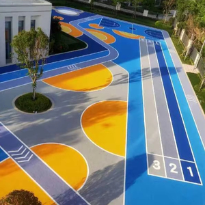 Độ đàn hồi cao EPDM hạt cao su màu chống trượt sàn thể thao cho sân bóng bàn nhà máy bán hàng trực tiếp thể thao - Product Image 1