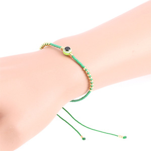 Bohemia Handmade Có thể điều chỉnh chuỗi cam tím hạt hạt Hạt Miyuki Vòng đeo tay - Product Image 6