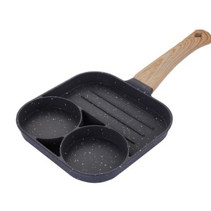 Marble Stone 4-Hole Nonstick Egg <strong>Frying</strong> <strong>Pan</strong> Breakfast Skillet for Eggs, Bacon, Steak Pancakes, Multi-Cavity <strong>Grill</strong> <strong>Pan</strong> - Product Image 1