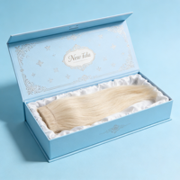 Boîte magnétique GOTOP Premium pour perruques avec doublure en velours doux et laminage mat, structure anti-poussière pour emballage cadeau d'extensions capillaires