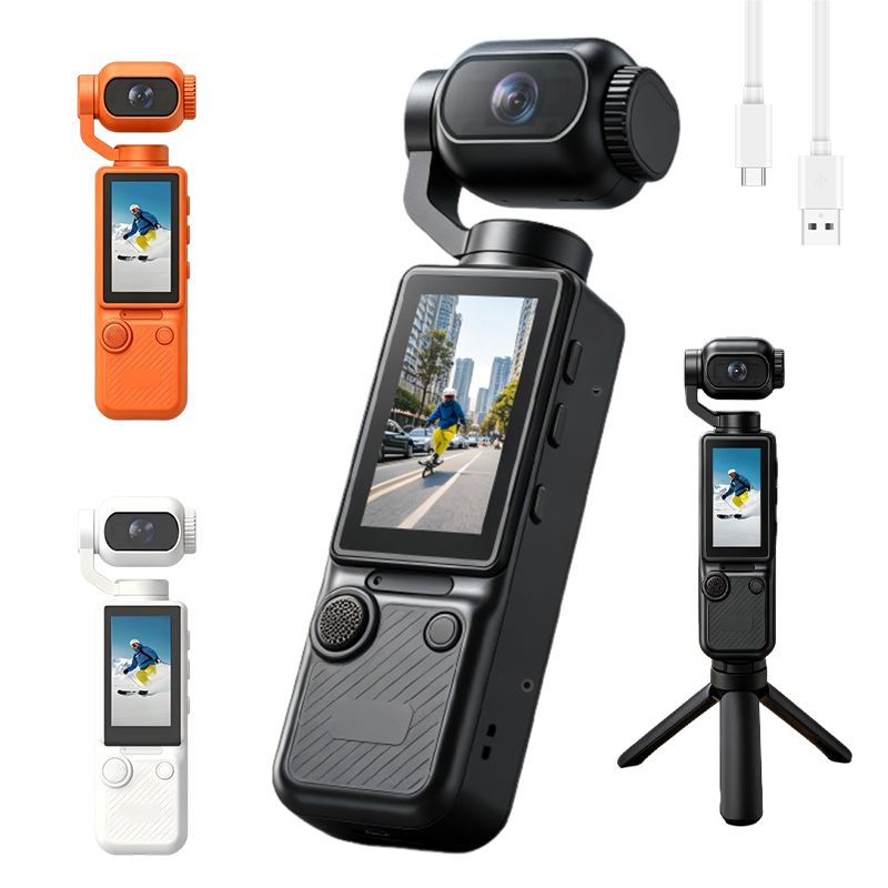 1.97-Inch Screen HD Screen Professional Pocket <strong>Camera</strong> Easy Operation Smart Vlog <strong>Camera</strong> Supply <strong>180</strong>-<strong>Degree</strong> Rotation Action <strong>Camera</strong>